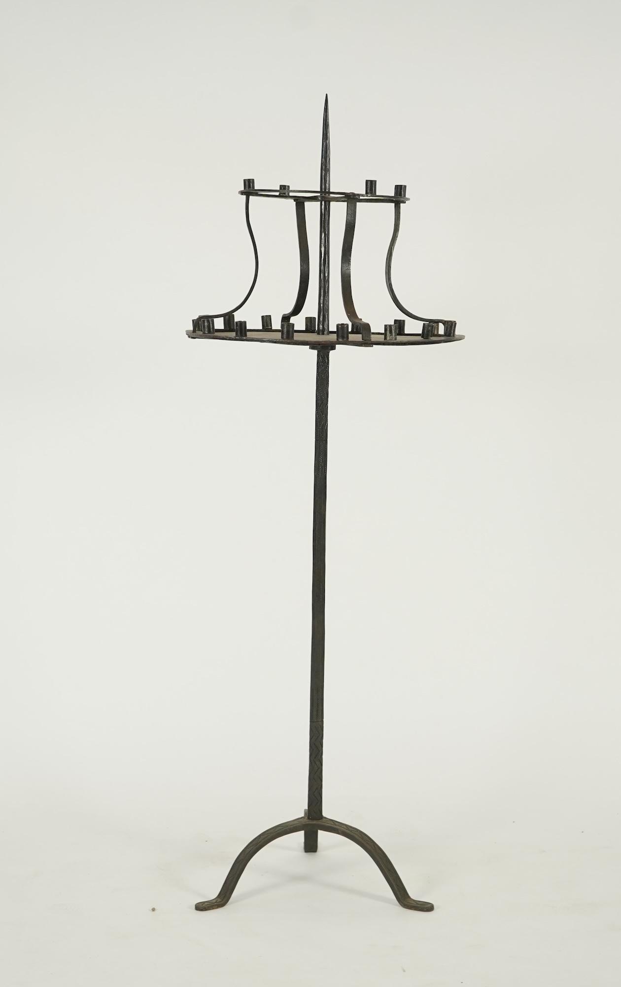 A pricket candlestick